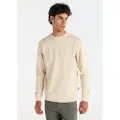 LOIS Jeans Lois Jeanstil mænd. 165673397 Basic sweatshirt med logo og pufprint, beige (M), Casual, Bomuld, Lange ærmer