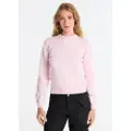 LOIS Jeans Lois Jeanstil kvinder. 453112669 Basistrøje med pink logo (XS), Casual, Bomuld, Lange ærmer
