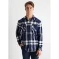 LOIS Jeans Lois Jeanstil mænd. 144963992 Langærmet skjorte med blå skotskternet print (M), Casual, Bomuld, Lange ærmer