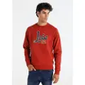LOIS Jeans Lois Jeanstil mænd. 165903949 Rød sweatshirt med vintage-logo (XXL), Casual, Bomuld, Lange ærmer