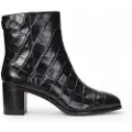 Ralph Lauren Lauren Ralph Laurentil kvinder. 802951301001 Cassie ankelstøvler i læder, sort (39), 5-8 cm, Lynlås, Casual