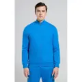 Bikkembergs Bikkembergstil mænd. BMF0489 Sweatshirt Blå detaljer (S), Casual, Bomuld
