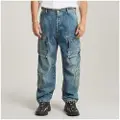 G-Star G-Startil mænd. D24556-D536-G325 Multi Pocket Cargo Relaxed Bukser blå (35/34), Casual, Bomuld