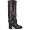 Alpe Alpetil kvinder. 528417 Selena læderstøvler sort (40), 5-8 cm, Ingen, Casual