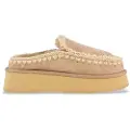 Mou Moutil kvinder. MU.FW681004A Clog Eskimo Platform beige læder træsko (39), mere end 10 cm, Ingen, Casual