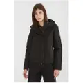 Canadian Classics Canadian Classicstil kvinder. CN.G224381W Kort jakke med blød lynlås, sort (M/L), Casual, Polyester