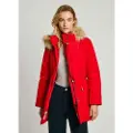 Pepe Jeans Pepe Jeanstil kvinder. PL402435 Vandtæt quiltet parka rød (XL), Casual, Polyester
