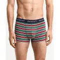 Gant Ganttil mænd. 902443033 Gaveæske med 3 Rugger-stribede boxershorts flerfarvet (L), Afslappet, Bomuld