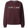 Pepe Jeans Pepe Jeanstil kvinder. PL581485 Reagan-sweater rødbrun (L), Casual, Bomuld