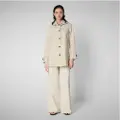Save the Duck Save The Ducktil kvinder. D42250W-GRIN20 Grøn-beige aprilfrakke (XXL), Casual, Polyester, Lange ærmer