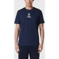 Iceberg Icebergtil mænd. 25EI1P0F0186306 T-shirt med logo, blå (L), Casual, Bomuld, Korte ærmer