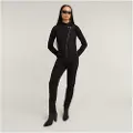 G-Star G-Startil kvinder. D25025-D705-6484 Tætsiddende sports biker jumpsuit sort (L), Casual, Lange ærmer, Økologisk bomuld, Bæredygtig