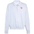 Family First Family Firsttil mænd. SS2504 Hjertegrå poloshirt (M), Casual, Bomuld, Lange ærmer