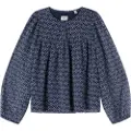 Pepe Jeans Pepe Jeanstil piger. PG301706 Bluse Amelia navy (4Años= 80cm), Casual, Polyester, Lange ærmer, Blå, børnetøj