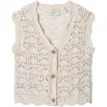 Pepe Jeans Pepe Jeanstil piger. PG701111 Vesten Erin hvid ecru (6Años= 116cm), Casual, Polyester, Uden ærmer/stropper, børnetøj