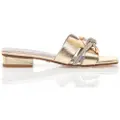MARIAMARE Mariamaretil kvinder. 68524 Casit-sandaler i guld (40), Guldfarvet, Stof, 3-5 cm, Spænder, Casual, Party