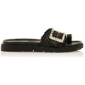 MARIAMARE Mariamaretil kvinder. 68556 Sorte Fraine-sandaler (37), Stof, Fast, 1-3 cm, Ingen, Casual