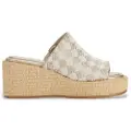 DKNY DKNYtil kvinder. K1596526 Conrad beige sandaler (37), Stof, 5-8 cm, Ingen, Casual
