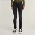 G-Star G-Startil kvinder. 60883-C910-A799 Jeans Midge Cody Mid Skinny mørkegrå (27/32), Casual, Bomuld, Denim