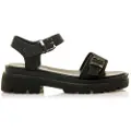 Mustang Mustangtil kvinder. 51843 Zuri Casual Sandals Sort (41), 3-5 cm, Spænder