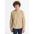 LOIS Jeans Lois Jeanstil mænd. 145473915 Almindelig brun skjorte (3XL), Casual, Bomuld, Lange ærmer