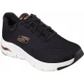 SKECHERS Skecherstil kvinder. 149057 Arch Fit Sneakers - Big Appeal sort, guld (41), Guldfarvet, Stof, Fast, 1-3 cm, Blonder, Casual, Sport, Løb, Mul