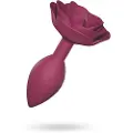 Love to love Open Roses M - silikone anal plug (rød)
