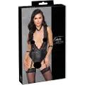 Cottelli Bondage - blonder, halterneck body (sort) - XL