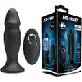 Mr play - genopladelig, radiofjernstyret analvibrator (sort)
