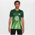 Nike Kortærmet Vfl Wolfsburg 2025/26 Stadium Home Nike Dri-FIT Replica-fodboldtrøje til unge - grøn