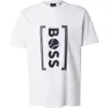 Hugo Boss BOSStil mænd. 50543905 Ikonisk T-shirt hvid (XL), Casual, Bomuld, Korte ærmer
