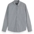 Scotch & Soda Micro Check Skjorte Med Lange ærmer