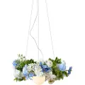 QAZQA Boheme loftslampe sort med farvede blomster blå og hvid - Flower Power