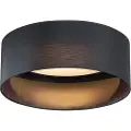 QAZQA Moderne loftslampe sort transparent 40 cm inkl. LED 3-trins dæmpbar - Sue