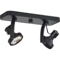 QAZQA Design loftspot sort GU10 70mm 2-lys justerbar - Vo