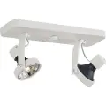 QAZQA Design loftspot hvid GU10 70mm 2-lys justerbar - Vo
