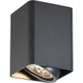 QAZQA Design påbygningsspot sort GU10 70mm drejelig og vipbar - Vox