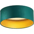 QAZQA Moderne loftslampe grøn velour 40 cm inkl. LED 3-trins dæmpbar - Sue