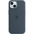 Apple Silicone Case With Magsafe Iphone 15 Marineblå