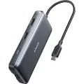 Anker 2xusb 3.0 2xhdmi 1xsd+microsd 1xethernet 1xusb-c Usb-c-hub Bærbar Oplader
