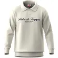 Kappa Robe di Kappatil mænd. 631373W Afslappet hvid logo-poloshirt (L), Casual, Bomuld, Lange ærmer