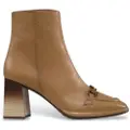 Hispanitas Hispanitastil kvinder. HI233021 Beige ankelstøvler i læder i mokkasinstil (39), 5-8 cm, 8-10, Lynlås, Casual