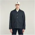 G-Star G-Startil mænd. D23027-D944-001 Blazer Marseille blå (S), Casual, Denim, Økologisk bomuld, Bæredygtig