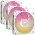 Corsair iCUE LINK RX120 RGB MAX (3-pack) - Kabinet køler - 120mm - Hvid med RGB - 36 dBA