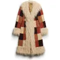Superdry Patchwork Long Afghan Frakke
