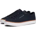 Tommy Hilfiger Tommy Hilfigertil mænd. FM0FM05513 Træningssko i mesh med navy-broderet logo (40), Fast, Blonder, Casual, Blå