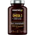 Essensey Omega 3 + 2000 IE D3 - 90 kapsler