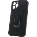 24hShop Bagcover med kamerabeskyttelse og mobilring til Samsung Galaxy S24 FE - Svart