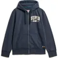 Superdry Superdrytil mænd. M2014116A Vintage atletisk sportsjakke blå (XXL), Casual, Bomuld