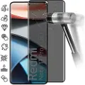 Mtp Products Xiaomi Redmi Note 13 Pro+ Privacy Full Cover Skærmbeskyttelse Hærdet Glas - Sort Kant